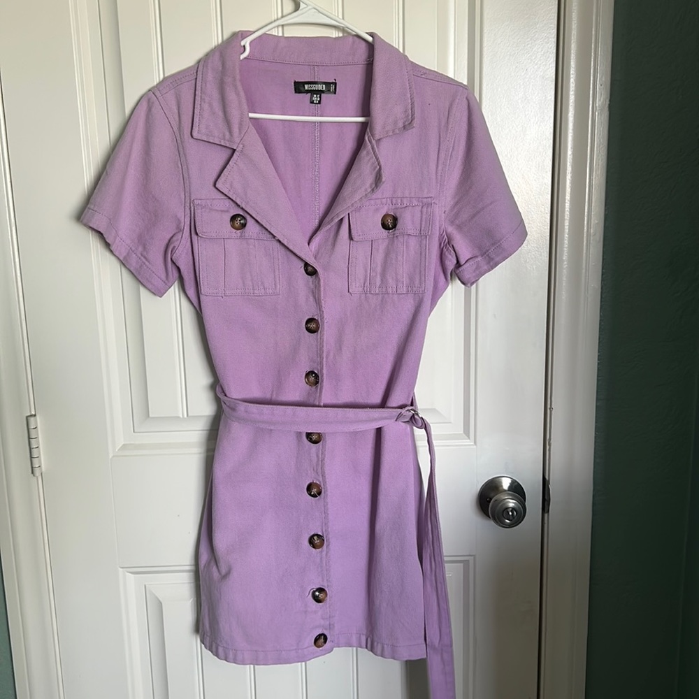 Purple dress from misguided. Dress is a US 8. Dress reaches to right above knees